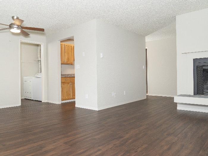 Newly Installed Mahogany Styled Plank Floors| Puyallup WA Apartments For Rent | Willow Hill