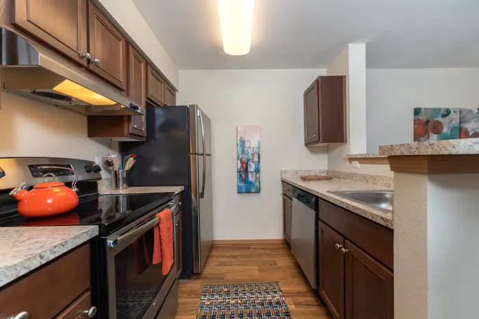 Model Kitchen l Apartments for Rent in Tacoma, Wa l Tudor Village Apartments
