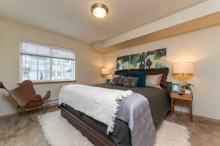 Model Bedroom #1 l Apartments for Rent in Tacoma, Wa l Tudor Village Apartments