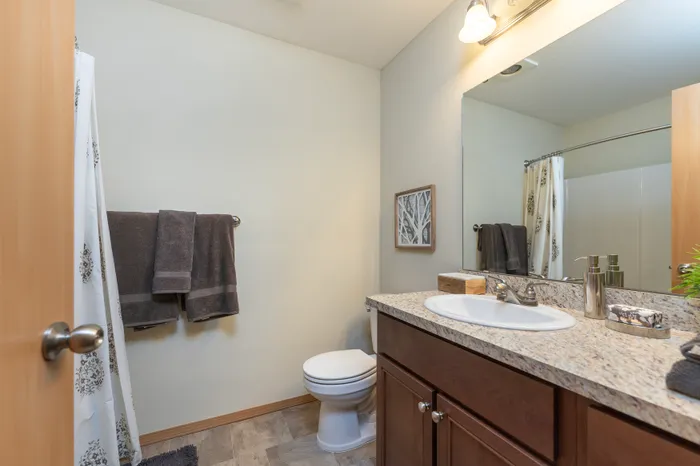 Model Bathroom l Apartments for Rent in Tacoma, Wa l Tudor Village Apartments