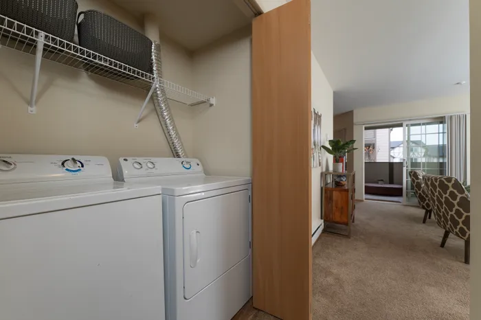 Model In-Unit Washer + Dryer l Apartments for Rent in Tacoma, Wa l Tudor Village Apartments