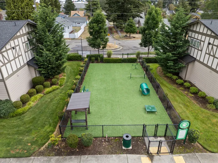 Off-Leash Dog Park l Apartments for rent in Tacoma, WA l Tudor Village Apartments