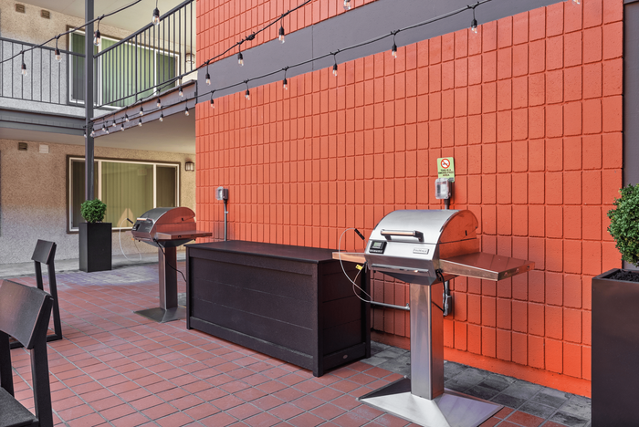 Courtyard Seating and BBQ Area