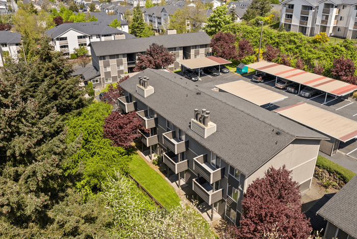 Aerial Apartment View l Warner Park Apartments l Tacoma, WA