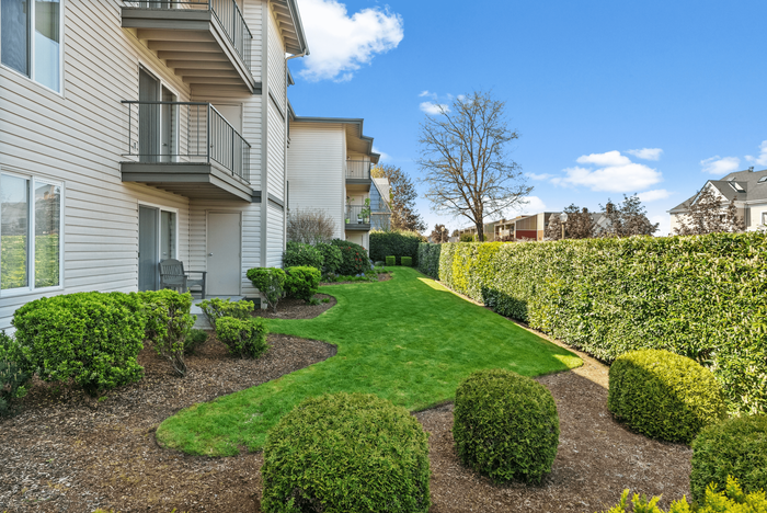 Apartment Building & Patios