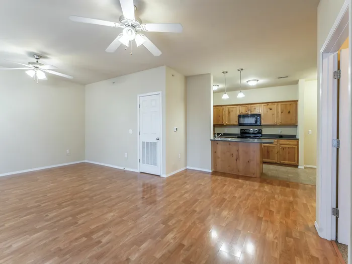 Coryell Courts Christopher One Bedroom Phase One Living Room Kitchen View