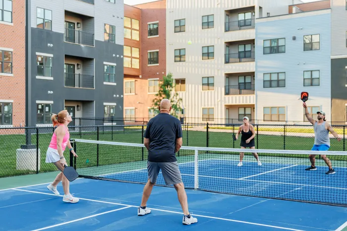 Union-Mill-Apartments-Wichita-Kansas-Luxury-Amenities-Pickleball-Game