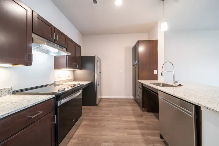 Union-Mill-Apartments-Wichita-Kansas-One-Bedroom-ADA-Kitchen-Entrance