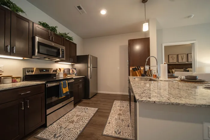 Union-Mill-Apartments-Wichita-Kansas-Furnished-Two-Bedroom-Kitchen-Entrance