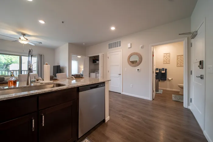 Union-Mill-Apartments-Wichita-Kansas-Furnished-Two-Bedroom-View-From-Kitchen