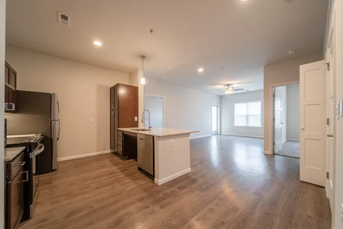 Union-Mill-Apartments-Wichita-Kansas-Two-Bedroom-ADA-Kitchen-Living-Room