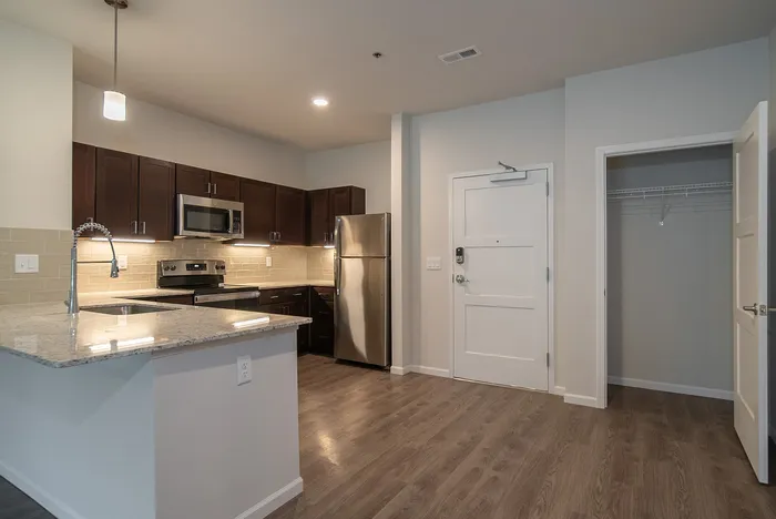 Union-Mill-Apartments-Wichita-Kansas-Three-Bedroom-Kitchen-Front-Entrance