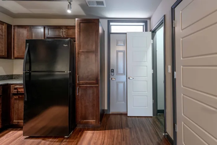 Township-28-Springfield-Missouri-Galloway-Neighborhood-Apartments-Studio-Back-Door-And-Bathroom-Entrance