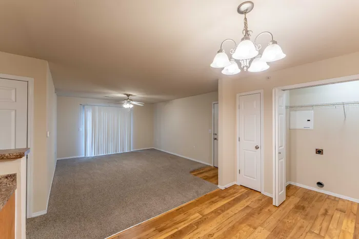 Coryell-Crossing-Apartments-Springfield-Missouri-One-Bedroom-Living-Room-View-From-Dining-Room