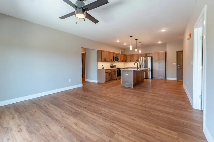 Township-28-Apartments-Springfield-Missouri-Building-H-Three-Bedroom-B-Living-Room-Kitchen