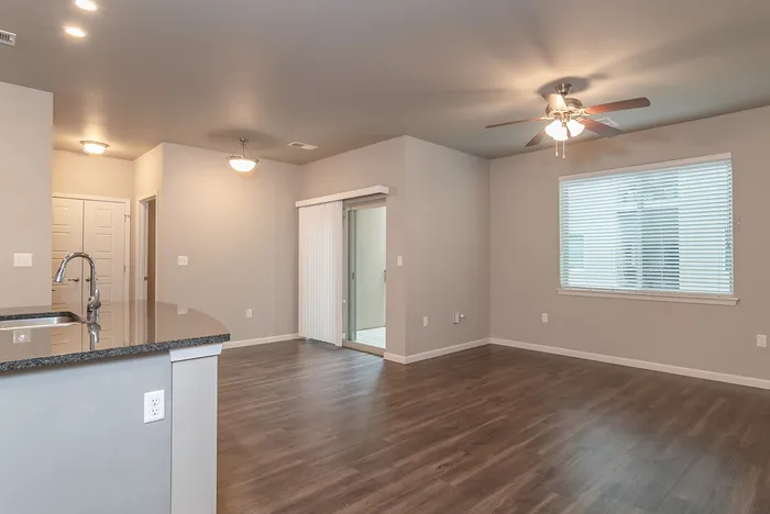 Coryell-Commons-Springfield-Missouri-55-Plus-Apartments-Riley-One-Bedroom-Living-Room-And-Dining-Space