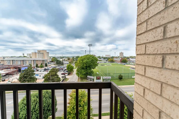 Regency-Towers-Apartments-Downtown-Springfield-Missouri-Two-Bedroom-Balcony-View