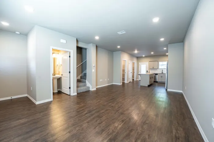Villas-At-Verandas-South-Springfield-Missouri-Townhomes-Two-Bedroom-Unit-111-Living-Room-And-Dining-Space