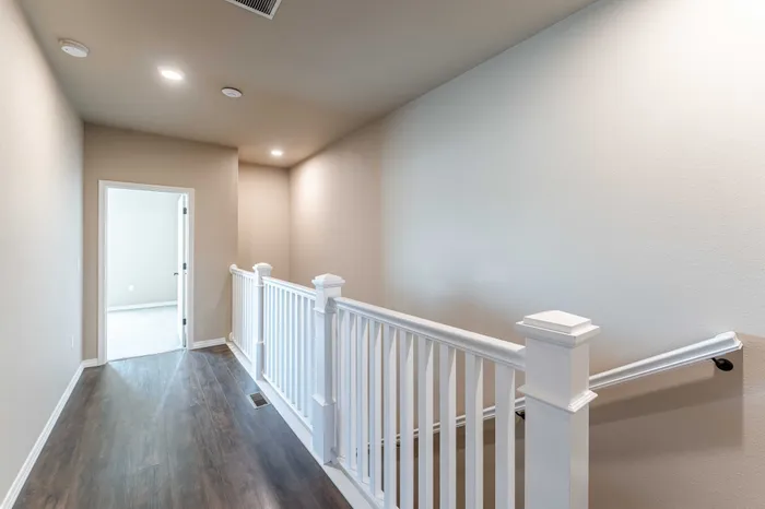 Villas-At-Verandas-South-Springfield-Missouri-Townhomes-Two-Bedroom-Unit-111-Second-Bedroom-Hallway-View