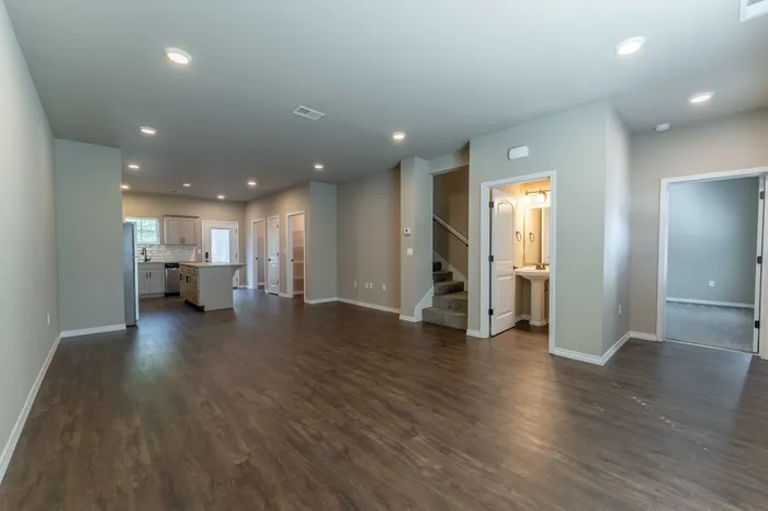 Villas-At-Verandas-South-Springfield-Missouri-Townhomes-Three-Bedroom-Unit-108-Living-Room-Primary-Bedroom-Entrance