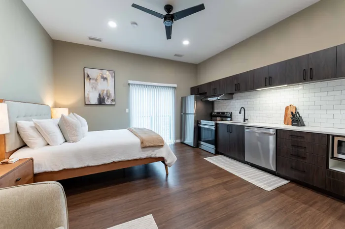 Heritage-Luxury-Apartments-Springfield-Missouri-Furnished-Micro-Studio-509-Living-Space-And-Kitchen