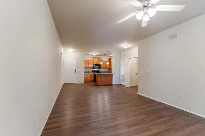 Coryell-Courts-Apartments-North-Springfield-Missouri-Two-Bedroom-Michelle-Phase-1-Living-Room-Kitchen-Open-Layout