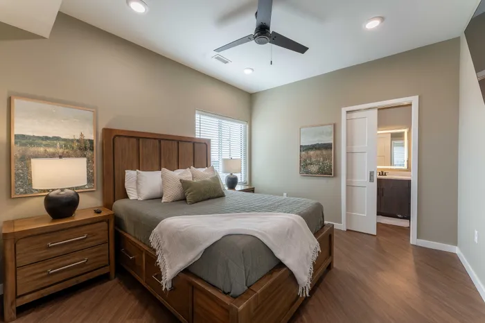 Heritage-Apartments-For-Rent-Springfield-Missouri-Furnished-Two-Bedroom-Unit-401-Primary-Bedroom-Entrance-View