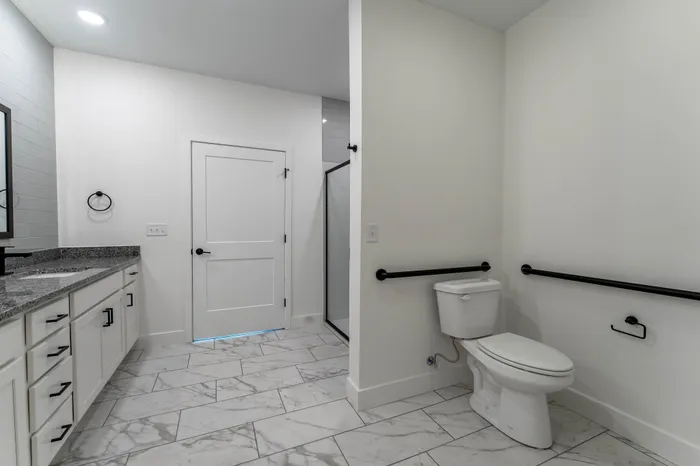 Villas-At-Anthony-Park-55-Plus-Community-South-Springfield-Missouri-Two-Bedroom-A-Unit-101B-Primary-Bathroom-View-From-Closet