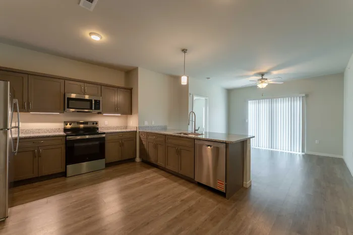 Monarch-Apartments-Springfield-Missouri-Three-Bedroom-A-Kitchen-Living-Room-Open-Layout