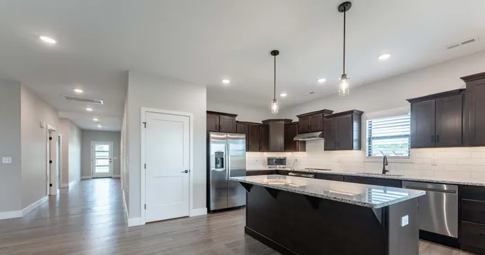 Villas-At-Anthony-Park-55-Plus-South-Springfield-Missouri-Three-Bedroom-Home-Front-Hallway-To-Kitchen