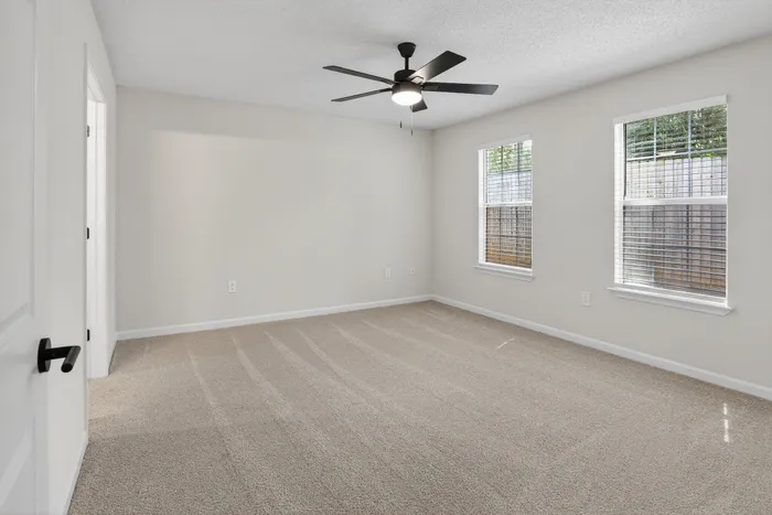 Spacious bedrooms