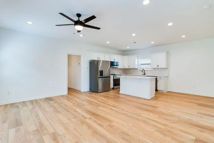 Open concept living rooms