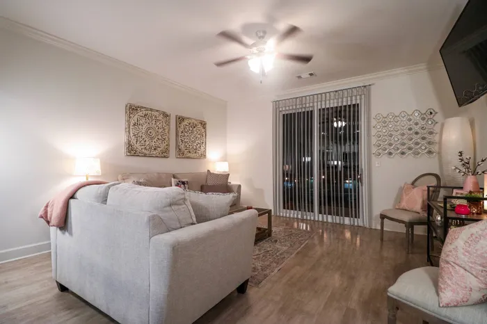 Living Room with Balcony Access