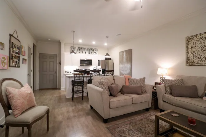 Open Concept Living/Kitchen Area