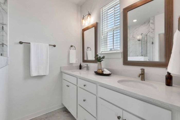 Double Vanity with Updated Fixtures