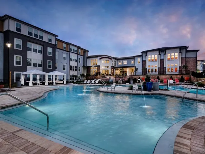 Exterior shot of pool