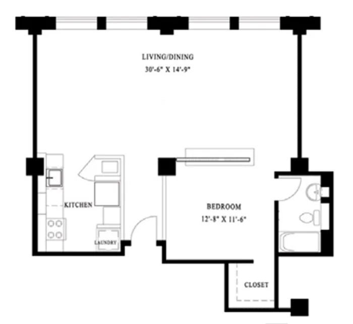 1 Bed