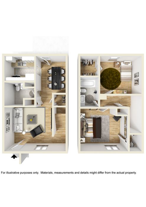 2 Bedroom Townhome