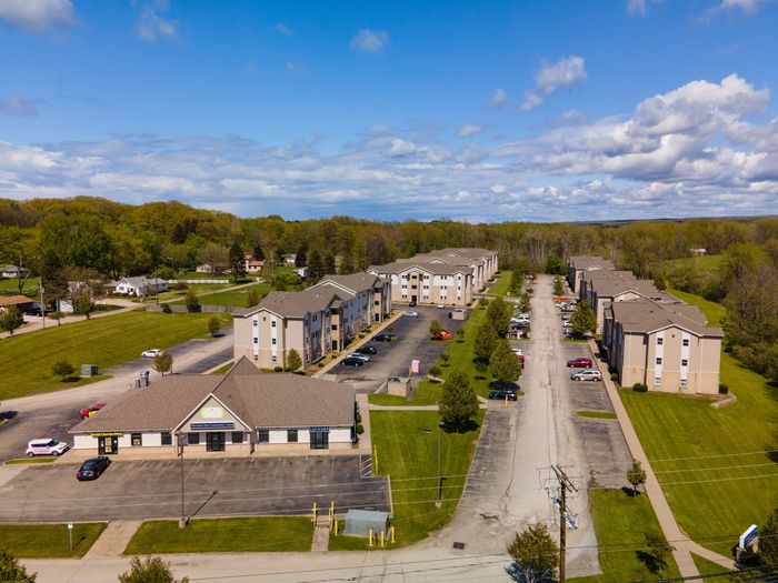 Birdseye view of University Gate | Erie, PA Apartments.