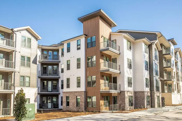 Apartment Exterior on Sunny Day