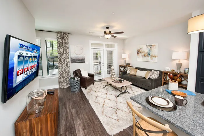 furnished living are of apartment