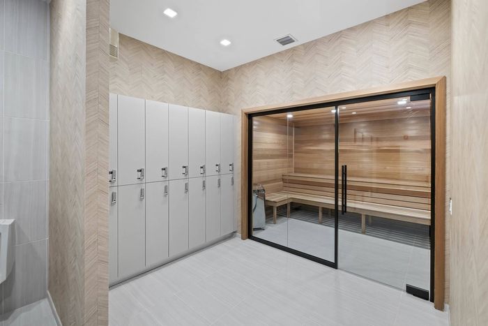 Sauna and locker rooms