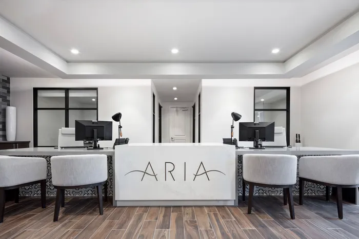 leasing office with chairs and computers