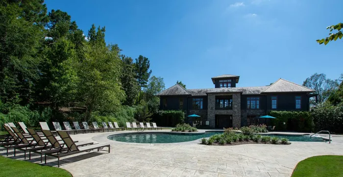 exterior pool on sunny day