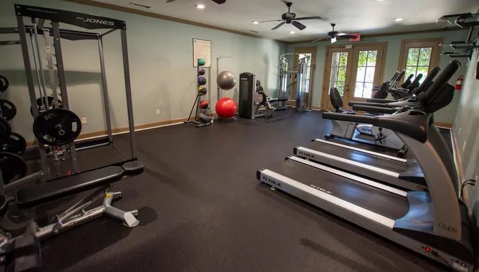 furnished fitness center