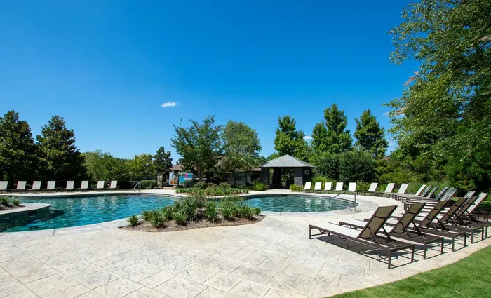exterior pool on sunny day