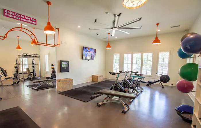 furnished fitness center