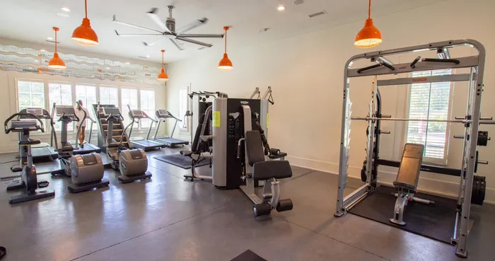 furnished fitness center