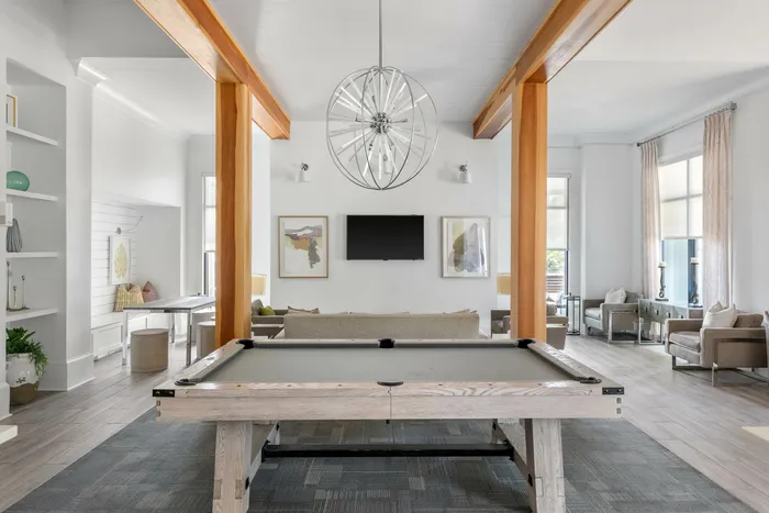 pool table in clubhouse