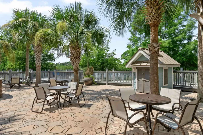 pool and grill seating